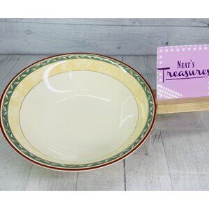 PTS international Interiors PROVENCE Fruit Leaves Porcelain Round Serving Bowl